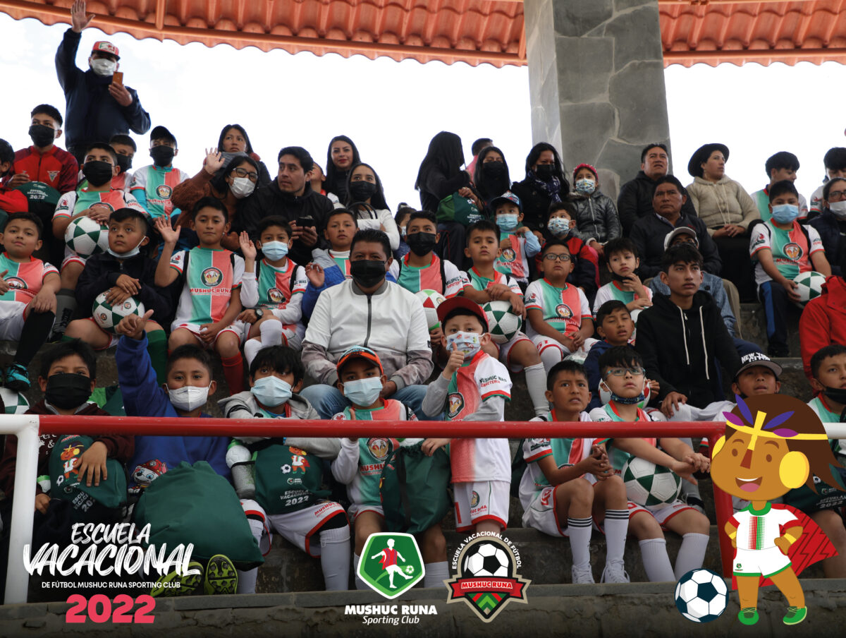 CON MASIVA CONCURRENCIA INICIÓ EL CURSO VACACIONAL DE FÚTBOL MUSHUC RUNA 2022